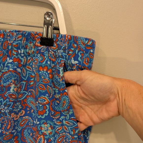 J.Jill Pants Casual Summer Tropical Floral Paisley Bold Vacation - Size XLT - Picture 5 of 9